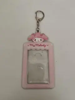 My Melody 透明ポケット付きキーホルダー