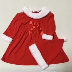 サンタコス　女の子　 帽子付き　100cm クリスマス