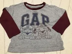 ⭐︎GAP 長袖カットソー ロンT パウパト⭐︎80サイズ