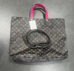 russet グレー ピンク トートバッグ　新品✨