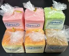 こだわり一斤パンスクイーズ　6個セット　食パン　もちもち　食品サンプル　ソフト