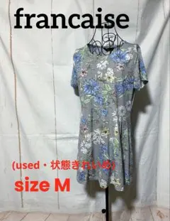フランセーズ 花柄プリント チュニック ワンピース(used、状態)サイズM