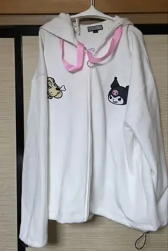 ガルフィー　クロミ　コラボ　パーカー　白　galfy