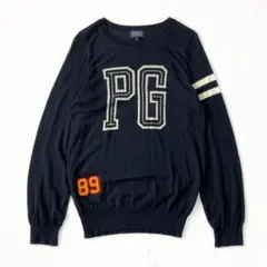 パーリーゲイツ レディース ニット セーター 長袖 2 ゴルフ 薄手 L ウール