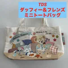 TDS ダッフィー＆フレンズオータムスリープオーバー ミニトートバッグ 2018