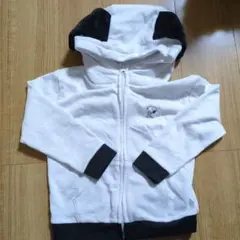 美品　スヌーピー刺繍 ホワイトパーカー　Right-on　未使用　ユニバ