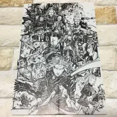 キャッスルヴァニア 複製原画 36 x 25cm小島文美 即日発送！限定値下げ！キャッスルヴァニア 複製原画 36 x 25cm