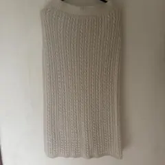 GU リブ編み ニット ロングスカート