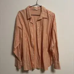 美品 アプレジュールミニョン ストライプ柄シャツ