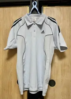 adidas CLIMACOOL ポロシャツ ライトグレー Size OJP L