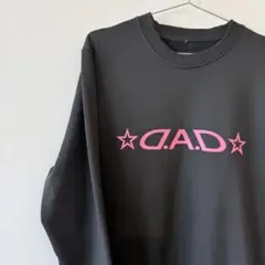 D.A.D ギャルソン ロゴ スウェット 黒 ピンク 日本製のサムネイル