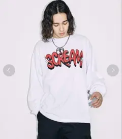 WEGO SCREAM グラフィックロンT ホワイト
