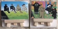 top4 キャンバスボード セット キヨ レトルト 牛沢 ガッチマン - メルカリ