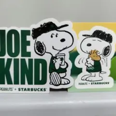 スヌーピーステッカー　ピーナッツ+スターバックス　　③