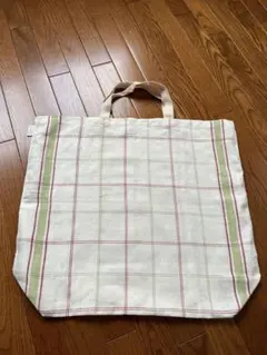 deux C(ドゥ・セー)チェック柄エコバッグ