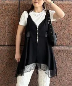JEANASIS レースドッキングキャミチュニック - メルカリ