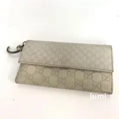 GUCCI グッチ グッチシマ マイクロGG インターロッキング 長財布