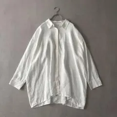 ほぼ未使用 ドゥーズィエムクラス リネンシャツ 23ss ホワイト