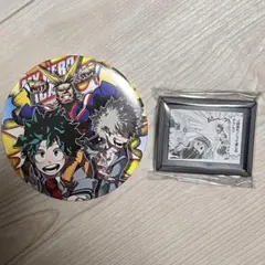 ヒロアカ展  コマコレ 緑谷出久 爆豪勝己　コレクション缶バッジ