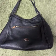 COACH ブラックレザー ハンドバッグ