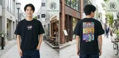 Left Alone レフトアローン 刺繍＆バックプリント Tシャツ (L)