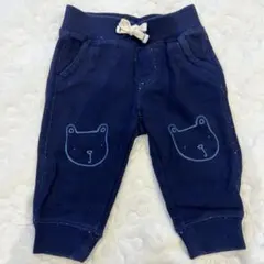 baby GAP ネイビー クマ顔パンツ 6-12ヶ月