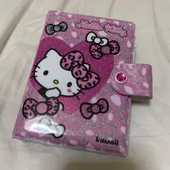 ハローキティ　ヒョウ柄　シール帳　シール