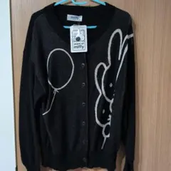 miffy バルーンデザイン カーディガン L 黒