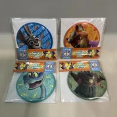 Happyくじ ズートピア2 缶ミラー　ニック　ジュディ　ゲイリー　ニブルズ