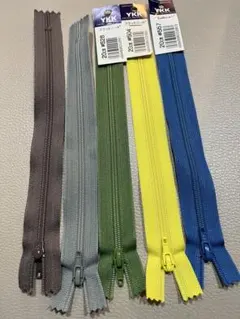 YKK ファスナーセット 20cm 5色