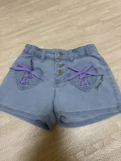 Jenni Love デニムショートパンツ 薄い青