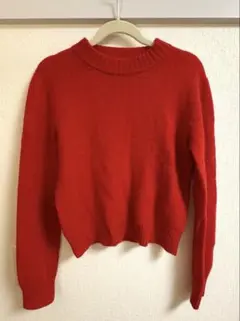 STUDIOUS レッド クルーネックセーター サイズ0