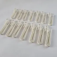 プラスチック　カーテンフック　14個