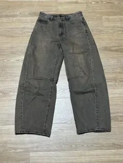 GU ワイドパンツ L ダークグレー