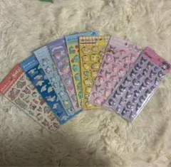 入手困難 ダイソー サンリオぷくっとシール 全8種セット キャラクターシール