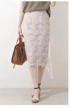 N. Natural Beauty Basic*ケミカルレースタイトスカートM