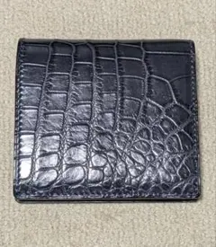 T・MBH 葉合わせ ケース ポロサスクロコダイル 濃紺×オレンジ T・MBH 葉合わせ コインケース ポロサスクロコダイル 濃紺×オレンジ