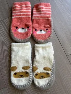 ベビー靴下 動物デザイン 2足セット