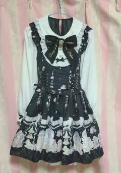 LIZLISA Romantic Cosmetics柄セットアップ ブルー ၄၃ LIZLISA Romantic Cosmetics柄 セットアップ - メルカリ
