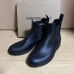 HORIZON WALK レインブーツ25センチ　色ブラック