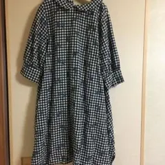 ロングワンピース 花柄刺繍