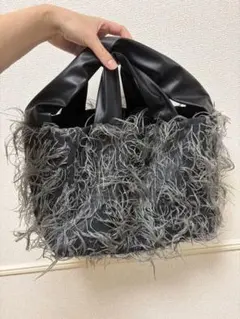 美品】acrylic アクリリック ショルダーバッグ シルバー メッシュ大