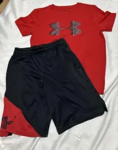 HIRO様専用⭐︎アンダーアーマー　 Tシャツとショートパンツセット　赤　150