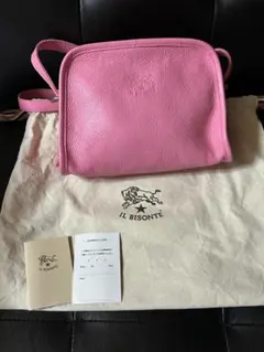 IL BISONTE ピンク ショルダーバッグ