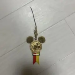ミッキーマウス ストラップ メダルデザイン