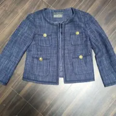 ノーカラージャケット ネイビー　ユナイテッド・アローズ