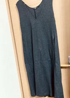 【UNIQLO】ブラッシュドジャージージャンパースカート(Lサイズ)