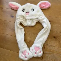 ❤︎‬うさ耳フライトキャップ 犬耳 ハンドメイド 白黒y2k　サブカル‪‪❤︎ ❤︎うさ耳フライトキャップ 犬耳 ハンドメイド 白黒y2k‬‬