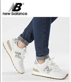 New Balance 574 SEA SALT レオパ　海外限定レアのサムネイル