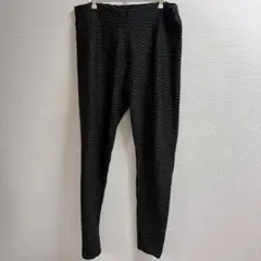 【3XL】美尻レギンス シャーリング ワッフル生地 ヨガウェア 大きいサイズ 黒
